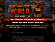 Tablet Screenshot of hauntedworld.org